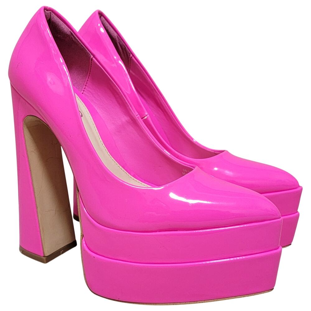 D'Amelio Women Marlania High Heel Platform Pump Heels Size US 6M Hot Pink